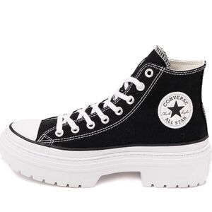 Womens Converse Chuck Taylor All Star Lugged Heel High-Top Sneaker - Black 10.5